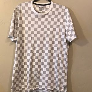 Hollister checkered longline tee